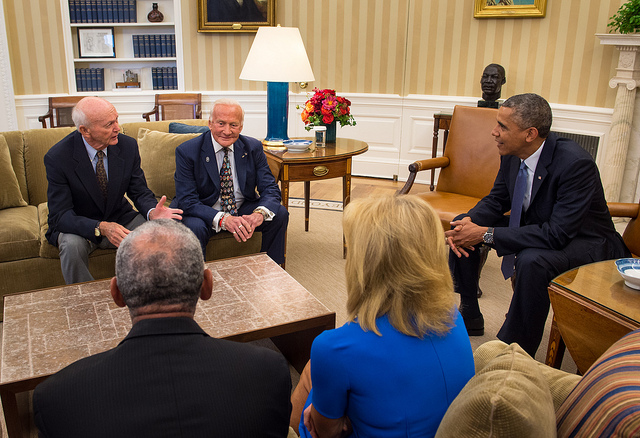 Apollo 11 Astronauts Meet Obama at White House